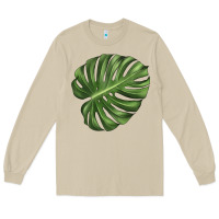 Mushroom Monstera Leaf Long Sleeve Tee - LillyAllenDesigns