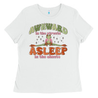White awkward in the streets asleep in the sheets Ladies Tee - MaliasSmallBusiness