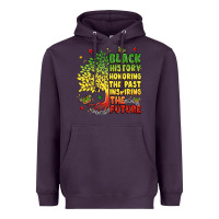 Plum title black history celebration Heavyweight Hoodie - LillyAllenDesigns