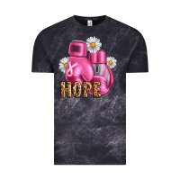 Cloud Black Breast Cancer Boxing Gloves Vintage Tee - Artiststas