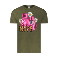 Vintage Olive Breast Cancer Boxing Gloves Vintage Tee - Artiststas