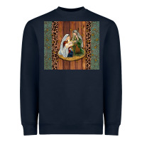 Navy jesus Heavyweight Sweatshirt - JahusDesignShop