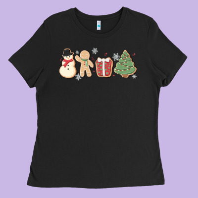 Ladies Tee christmas gingerbread cookies