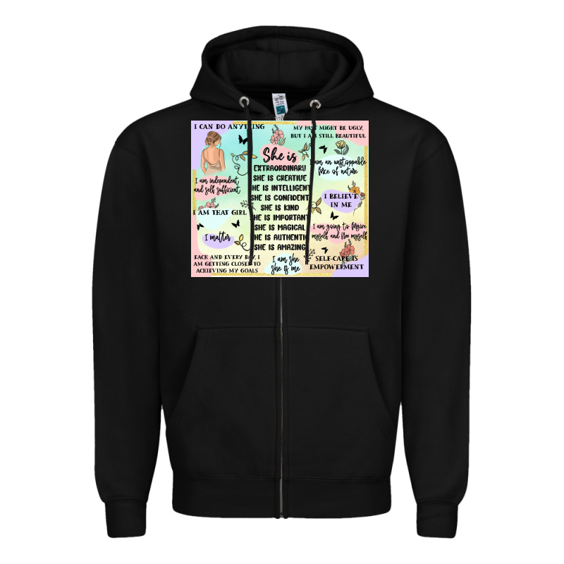 Self Love Zipper Hoodie by MaliasSmallBusiness | Teevron