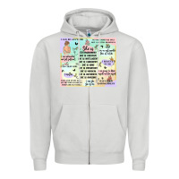 Dove Grey self love Zipper Hoodie - MaliasSmallBusiness