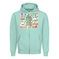 Seafoam self love Zipper Hoodie - MaliasSmallBusiness