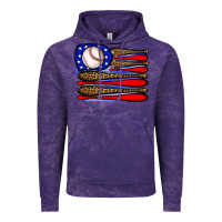 Cloud Purple leopard baseball flag3 Vintage Hoodie - JahusDesignShop