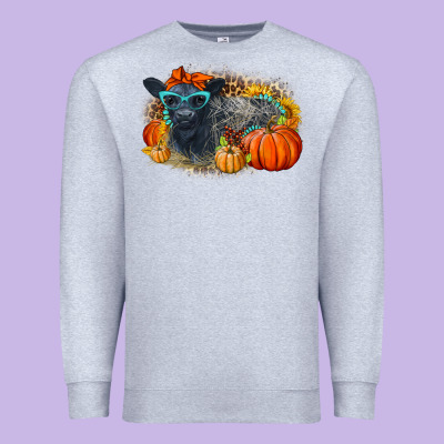 Fall Autumn Baby Calf Premium Sweatshirt Designed By Lillyallendesigns