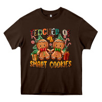 Chocolate Brown teacher of smart cookies Heavy Core Tee - Zillion Design Studio