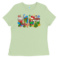 Matcha autism awareness christmas coffee Ladies Tee - MaliasSmallBusiness
