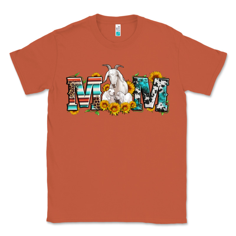 Goat Mom Serape Leopard Cowhide Goat Family Classic Tee by Artiststas | Teevron