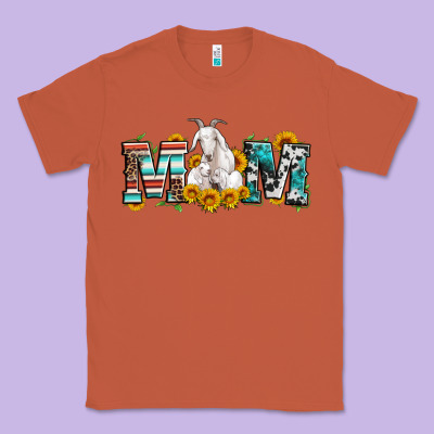 Goat Mom Serape Leopard Cowhide Goat Family Classic Tee Designed By Artiststas