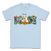 Dusty Blue goat mom serape leopard cowhide goat family Classic Tee - Artiststas