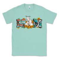 Seafoam goat mom serape leopard cowhide goat family Classic Tee - Artiststas