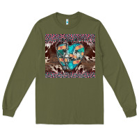 Army Green western nurse stethoscope pink leopard Long Sleeve Tee - BarkalooDesign