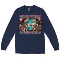 Navy western nurse stethoscope pink leopard Long Sleeve Tee - BarkalooDesign