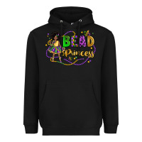 Black bead princess mardi gras Heavyweight Hoodie - LillyAllenDesigns