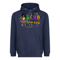 Navy bead princess mardi gras Heavyweight Hoodie - LillyAllenDesigns