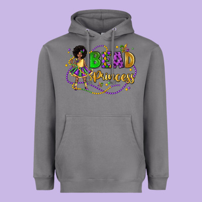 Bead Princess Mardi Gras Heavyweight Hoodie Designed By Lillyallendesigns