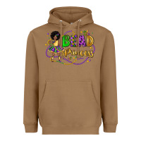 Toasted Coconut bead princess mardi gras Heavyweight Hoodie - LillyAllenDesigns