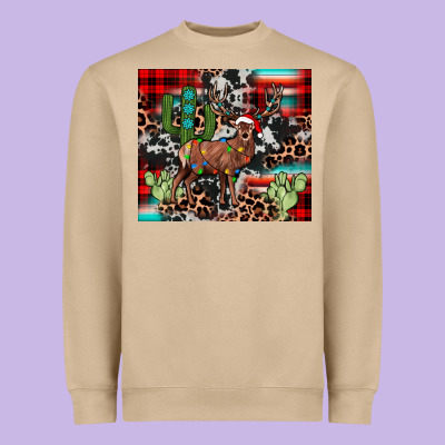 Christmas Reinder Heavyweight Sweatshirt Designed By Jahusdesignshop