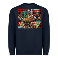 Navy christmas reinder Heavyweight Sweatshirt - JahusDesignShop