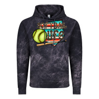 Cloud Black softball life Vintage Hoodie - CowhideDigitalArt