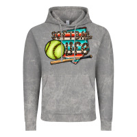 Cloud Rock softball life Vintage Hoodie - CowhideDigitalArt