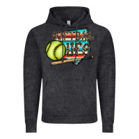 Vintage Black softball life Vintage Hoodie - CowhideDigitalArt