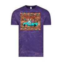 Cloud Purple happy easter truck Vintage Tee - JahusDesignShop