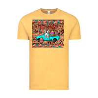 Vintage Mustard happy easter truck Vintage Tee - JahusDesignShop
