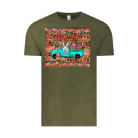 Vintage Olive happy easter truck Vintage Tee - JahusDesignShop