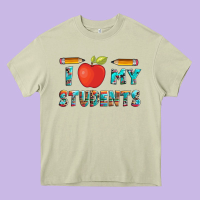 I Love My Students With Pen And Heavy Core Tee Designed By Artiststas
