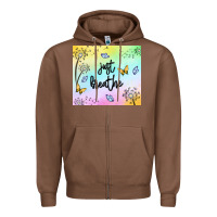 Chestnut just breathe Zipper Hoodie - MaliasSmallBusiness