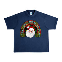 Navy santa rainbow Urban Heavy Tee - JahusDesignShop