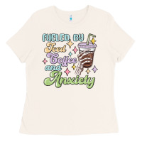 Bone fueled by iced coffee and anxiety Ladies Tee - MaliasSmallBusiness
