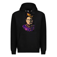 Black RBG Ruth Bader Ginsburg Women Belong In All Places Premium Hoodie - Bettercallsaul