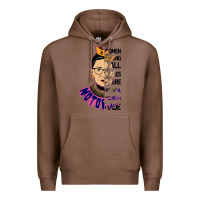 Chestnut RBG Ruth Bader Ginsburg Women Belong In All Places Premium Hoodie - Bettercallsaul