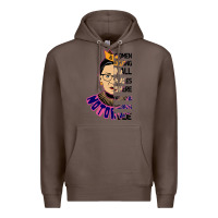 Coffee RBG Ruth Bader Ginsburg Women Belong In All Places Premium Hoodie - Bettercallsaul