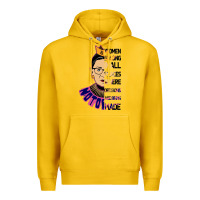 Lemon RBG Ruth Bader Ginsburg Women Belong In All Places Premium Hoodie - Bettercallsaul