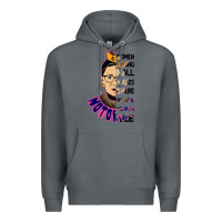 Rock RBG Ruth Bader Ginsburg Women Belong In All Places Premium Hoodie - Bettercallsaul