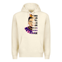 Sandshell RBG Ruth Bader Ginsburg Women Belong In All Places Premium Hoodie - Bettercallsaul