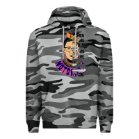 Slate Camo RBG Ruth Bader Ginsburg Women Belong In All Places Premium Hoodie - Bettercallsaul