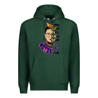 Sports Green RBG Ruth Bader Ginsburg Women Belong In All Places Premium Hoodie - Bettercallsaul