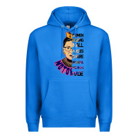 True Royal RBG Ruth Bader Ginsburg Women Belong In All Places Premium Hoodie - Bettercallsaul