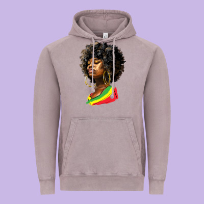 Juneteenth Black Women Vintage Hoodie Designed By Hra Design Shop