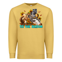 Antique Gold Fall Tis The Season Animals Premium Sweatshirt - LillyAllenDesigns