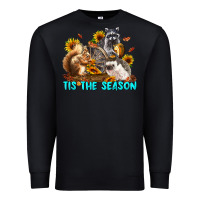 Black Fall Tis The Season Animals Premium Sweatshirt - LillyAllenDesigns