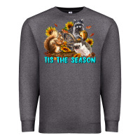 Charcoal Heather Fall Tis The Season Animals Premium Sweatshirt - LillyAllenDesigns