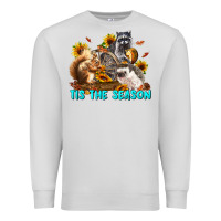 Dove Grey Fall Tis The Season Animals Premium Sweatshirt - LillyAllenDesigns
